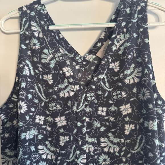 Loft Outlet Floral Sleeveless Blouse - Picture 1 of 8